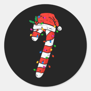 Weihnachts Candy Santa Xmas Kinder Kleinkind Jugen Runder Aufkleber