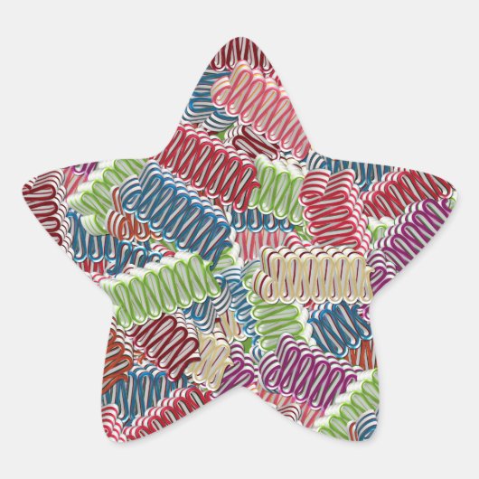 Weihnachts Candy-STAR STICKERS (Vorderseite)