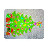 Weihnachts Candy Tree Flat Holiday Magnet (Horizontal)