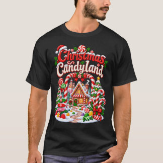 Weihnachts-Candyland-Zuckerstangen-Dorf T-Shirt