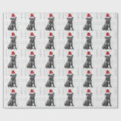 Weihnachts Cane Corso für Hund Lover Holiday Geschenkpapier (Flach)