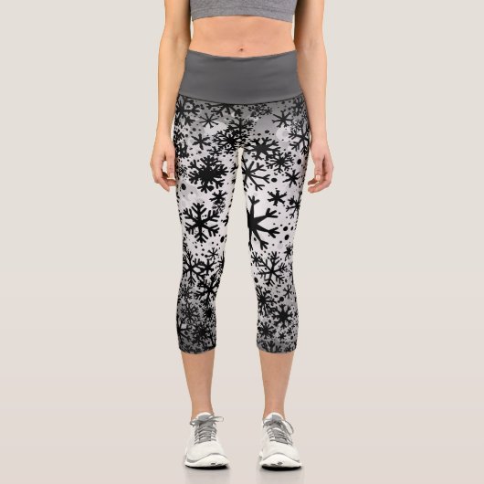 Weihnachts-Capris mit hoher Taille Capri Leggings (Vorderseite)