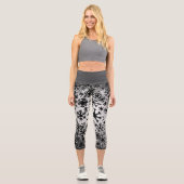 Weihnachts-Capris mit hoher Taille Capri Leggings (Vorderseite)