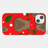 Weihnachts-Capybara iPhone Hülle (Rückseite (Horizontal))