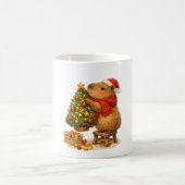 Weihnachts-Capybara schmückt Baum Kaffeetasse (Mittel)