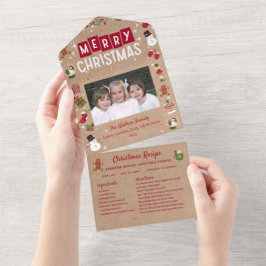 Weihnachts-Card-Collage Rezept Foto Weihnachten All In One Einladung
