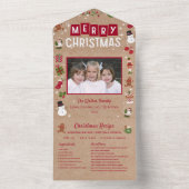 Weihnachts-Card-Collage Rezept Foto Weihnachten All In One Einladung (Innen Boden)