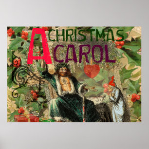 Weihnachts-Carol-Crooge-Urlaub Kunst, Dichtung und Poster