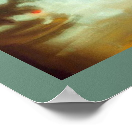 Weihnachts-Carol-Geist der Weihnachtsgeschichte Poster (Ecke)