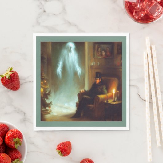 Weihnachts-Carol-Geist der Weihnachtsgeschichte Serviette (Beispiel)