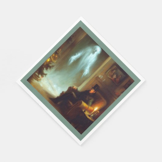 Weihnachts-Carol-Geist der Weihnachtsgeschichte Serviette (Ecke)