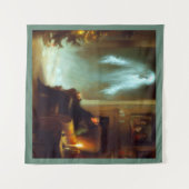 Weihnachts-Carol-Geist der Weihnachtsgeschichte Wandteppich (Vorderseite (Horizontal))