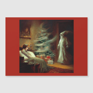 Weihnachts-Carol-Geist der Weihnachtszeit Gegenwar Magnetkarte