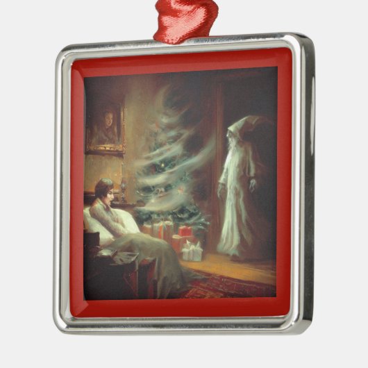 Weihnachts-Carol-Geist der Weihnachtszeit Gegenwar Ornament Aus Metall (Links)