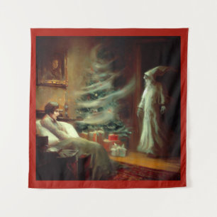 Weihnachts-Carol-Geist der Weihnachtszeit Gegenwar Wandteppich
