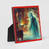 Weihnachts-Carol-Geist der Weihnachtszukunft Fotoplatte (Vorderseite)