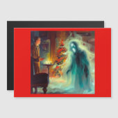 Weihnachts-Carol-Geist der Weihnachtszukunft Magnetkarte (Vorne/Hinten)