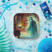 Weihnachts-Carol-Geist der Weihnachtszukunft Pappteller (Party)