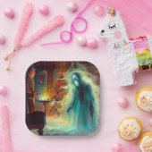 Weihnachts-Carol-Geist der Weihnachtszukunft Pappteller (Party)