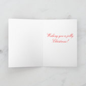 Weihnachts-Carol: "Jolly Old Santa Claus" Feiertagskarte (Innenseite)