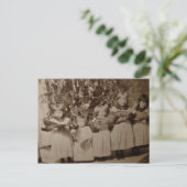 Weihnachts-Carol-Stereoview-Karte Feiertagspostkarte (Stehend Vorderseite)