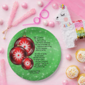 Weihnachts-Carol-Texte im Manger 9" Pappteller (Party)
