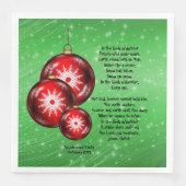 Weihnachts-Carol-Texte im Sommer 2009 Serviette (Vorderseite)