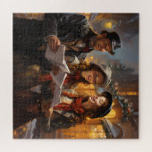 Weihnachts-Carolers Painting Jigsaw Puzzle (Horizontal)