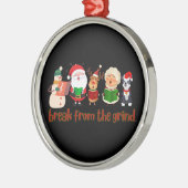 Weihnachts-Caroling-BFTG-Ornament Ornament Aus Metall (Links)