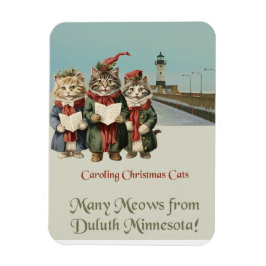 Weihnachts-Caroling Cats Duluth Minnesota Magnet