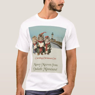Weihnachts-Caroling Cats Duluth Minnesota T-Shirt