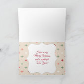 Weihnachts Caroling Chickens Karte! Feiertagskarte (Innenseite)