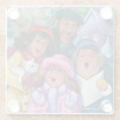 Weihnachts-Caroling Glasuntersetzer (Rückseite)
