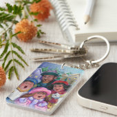 Weihnachts-Caroling Schlüsselanhänger (Vorderseite rechts)