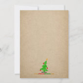 Weihnachts-Cartoon Cat Dog Feiertagskarte (Rückseite)