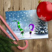 Weihnachts-Cartoon-Charakter Feiertagskarte