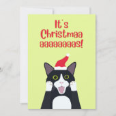 Weihnachts-Cartoon Feiertagskarte (Vorderseite)