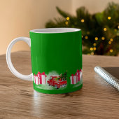 Weihnachts-Cartoon Grüne KAFFEE-TASSE Kaffeetasse