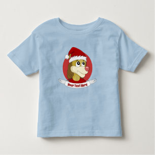 Weihnachts-Cartoon mit einem niedlichen Löwen-T - Kleinkind T-shirt