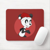 Weihnachts-Cartoon mit niedlichem Pandabärmchen Mousepad (Mit Mouse)