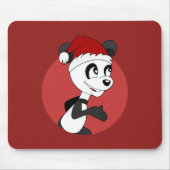 Weihnachts-Cartoon mit niedlichem Pandabärmchen Mousepad (Vorne)