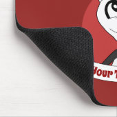 Weihnachts-Cartoon mit niedlichem Pandabärmchen Mousepad (Ecke)