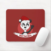 Weihnachts-Cartoon mit niedlichem Pandabärmchen Mousepad (Mit Mouse)