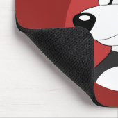 Weihnachts-Cartoon mit niedlichem Pandabärmchen Mousepad (Ecke)