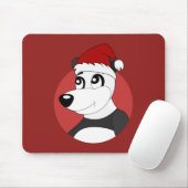 Weihnachts-Cartoon mit niedlichem Pandabärmchen Mousepad (Mit Mouse)
