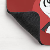 Weihnachts-Cartoon mit niedlichem Pandabärmchen Mousepad (Ecke)