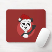 Weihnachts-Cartoon mit niedlichem Pandabärmchen Mousepad (Mit Mouse)