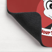 Weihnachts-Cartoon mit niedlichem Pandabärmchen Mousepad (Ecke)