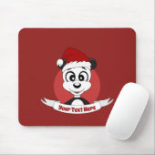 Weihnachts-Cartoon mit niedlichem Pandabärmchen Mousepad (Mit Mouse)