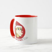 Weihnachts-Cartoon mit niedlicher LöwenTasse Tasse (Vorderseite Links)